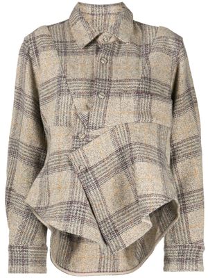 JNBY veste en laine à carreaux - Multicolore