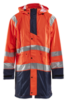 Blåkläder Regenjas High-Vis LEVEL 1 43242000 | High-Vis Oranje/Marineblauw | Maat M - 7330509571118
