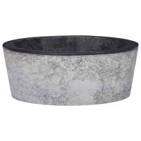 Gootsteen Ø40x15 cm marmer zwart