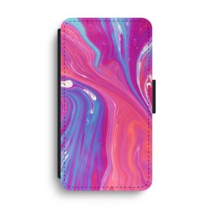 Paarse stroom: iPhone XS Max Flip Hoesje