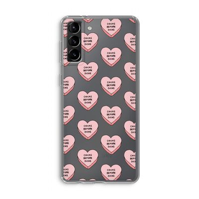 Chicks before dicks: Samsung Galaxy S21 Plus Transparant Hoesje