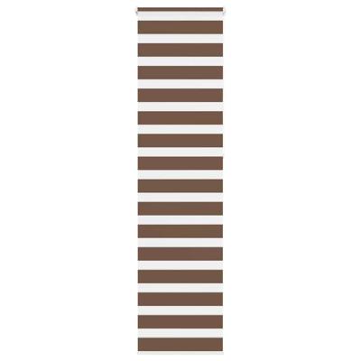 VidaXL Zebra rolgordijn 55x230 cm stofbreedte 50,9 cm polyester bruin