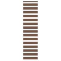 VidaXL Zebra rolgordijn 55x230 cm stofbreedte 50,9 cm polyester bruin