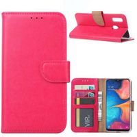 Samsung Galaxy A10e Hoesje Roze met Pasjeshouder - thumbnail