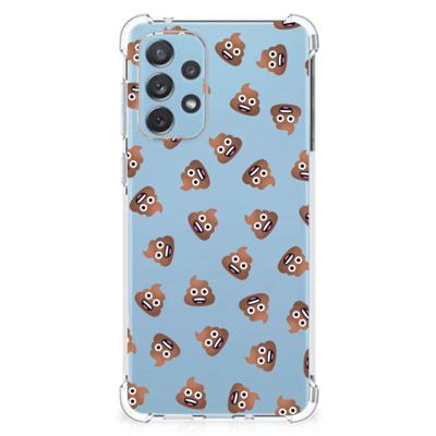 Doorzichtige Silicone Hoesje voor Samsung Galaxy A73 Poep Emojis