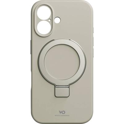 White Diamonds Cover Mag Urban Stand Case für Apple iPhone 16, Sand Backcover Apple iPhone 16 Zand