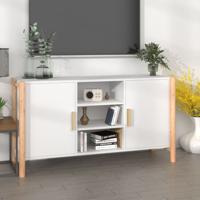 Dressoir 107x38x60 cm bewerkt hout wit - thumbnail