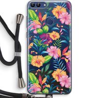 Tropisch 2: Huawei P Smart (2018) Transparant Hoesje met koord