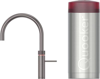 Quooker Fusion Round met COMBI+ boiler 3-in-1 kraan gunmetal