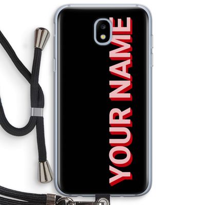Namecase: Samsung Galaxy J5 (2017) Transparant Hoesje met koord