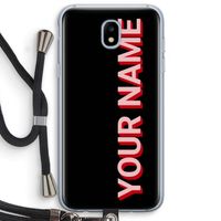 Namecase: Samsung Galaxy J5 (2017) Transparant Hoesje met koord