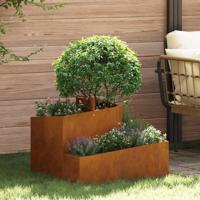 Tuin Bloempot Bruin 60 x 60 x 50 cm Cortenstaal