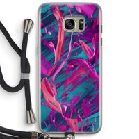Pink Clouds: Samsung Galaxy S7 Edge Transparant Hoesje met koord
