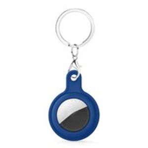 AirTag case gel series - sleutelhanger met ring - donkerblauw