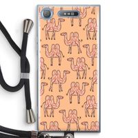 Kameel: Sony Xperia XZ1 Transparant Hoesje met koord