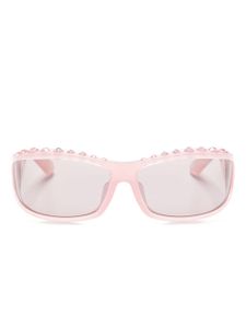 Swarovski lunettes de soleil à monture pilote - Rose