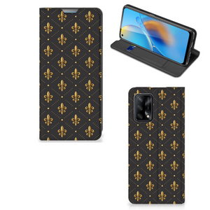 OPPO A74 4G Hoesje met Magneet Franse Lelie