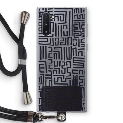Moroccan Print: Samsung Galaxy Note 10 Transparant Hoesje met koord