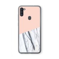 A touch of peach: Samsung Galaxy A11 Transparant Hoesje