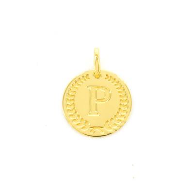 Imotionals Ronde Kettinghanger Letter P Goud