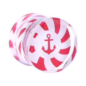 Double Flared Plug met Anchor Design Acryl Tunnels & Plugs