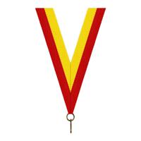 Sportprijzen Leiden Halslint - Rood Geel