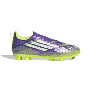 adidas F50 League Veterloze Gras / Kunstgras Voetbalschoenen (MG) Kids Paars Wit Neongeel