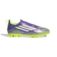 adidas F50 League Veterloze Gras / Kunstgras Voetbalschoenen (MG) Kids Paars Wit Neongeel