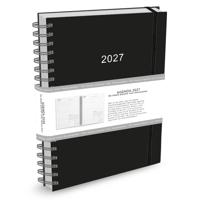 Thuiswerkagenda 2027 A4 Zwart / Bruin