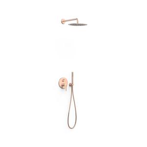 Regendouche Inbouw Tres Fuji 210 cm met Handdouche Mat Rose Gold