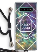 Negenduust ruimte: Samsung Galaxy S10 Plus Transparant Hoesje met koord