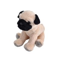 Pluche knuffel Mopshond van 13 cm   -