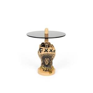 Bold Monkey Fother Mucker bijzettafel leeuw - Beige