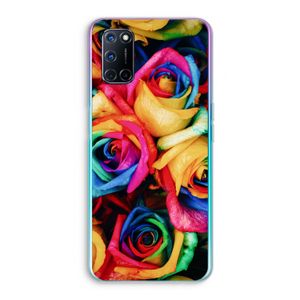 Neon bloemen: Oppo A52 Transparant Hoesje