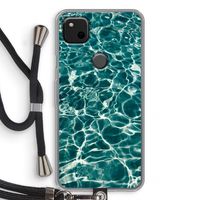Weerkaatsing water: Pixel 4a Transparant Hoesje met koord