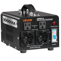 VEVOR Spanningsomvormer Transformator 1000VA Omvormer 110 naar 220V/220 naar 110V