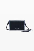 Gemiddelde 2-in-1 portemonnee met stiksels - BLACK - U Gemiddelde 2-in-1 portemonnee met stiksels - BLACK - U