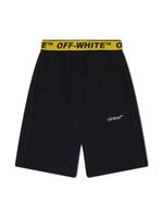 Off-White Kids short en coton à logo imprimé - Noir - thumbnail