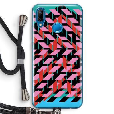 Skew Blush 2: Huawei P20 Lite Transparant Hoesje met koord
