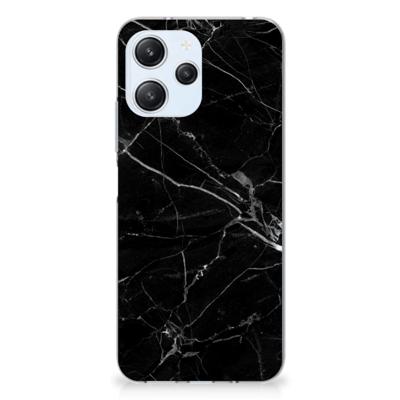 Xiaomi Redmi 12 4G | TPU | Siliconen hoesje | Marmer Zwart - Origineel Cadeau Vader