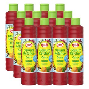 Hela - Curry Spice Ketchup Delikat light (30% minder suiker) - 12x 800ml