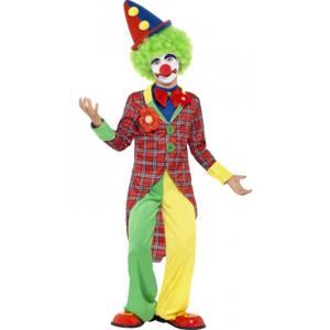 Clown carnaval verkleedkleding kostuum voor kinderen - compleet - multi kleuren