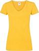 Fruit Of The Loom F271N Ladies´ Valueweight V Neck T - Sunflower - XS