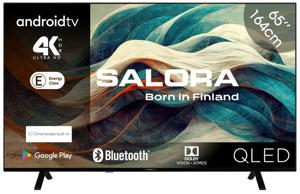 Salora 65QLED320 tv 165,1 cm (65") 4K Ultra HD Smart TV Wifi 250 cd/m² Zwart