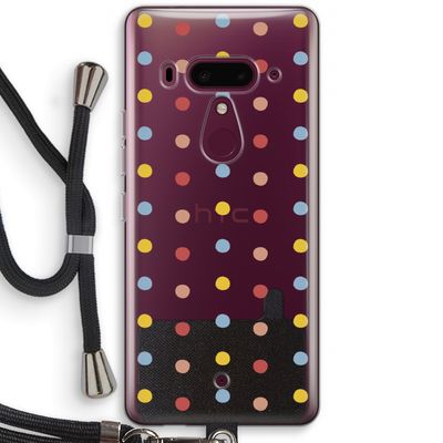 Bollen: HTC U12+ Transparant Hoesje met koord