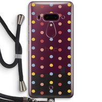Bollen: HTC U12+ Transparant Hoesje met koord