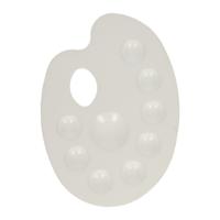 Verfpalet Wit 9 Vakken