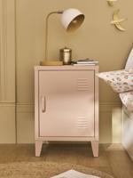 Nachttafel 1 metalen deur rozen