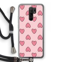 Ondersteboven verliefd: Xiaomi Redmi 9 Transparant Hoesje met koord
