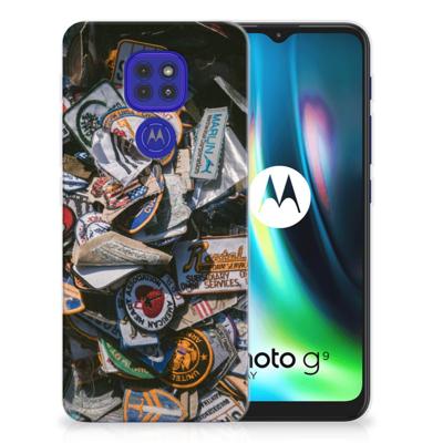 Motorola Moto G9 Play | E7 Plus | Siliconen hoesje | met foto Badges